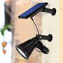 Voir la diapositive 6 : Lumisky Lot de 2 spots solaires SPIKY Noir Plastique H42cm
