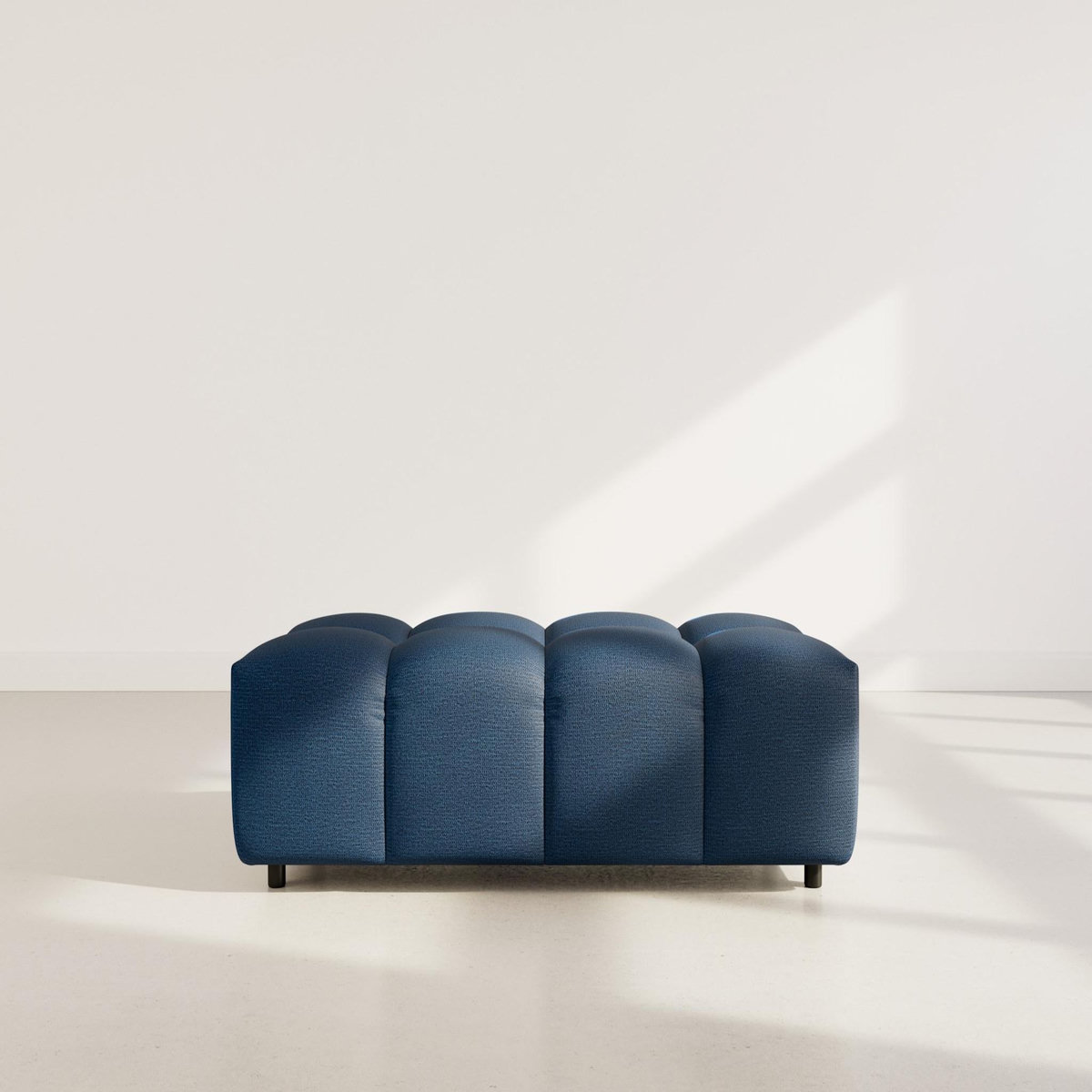 LISA DESIGN Adelaide - pouf en tissu texturé