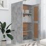 Voir la diapositive 3 : VIDAXL Bibliotheque Gris beton 82,5x30,5x150 cm Bois d'ingenierie
