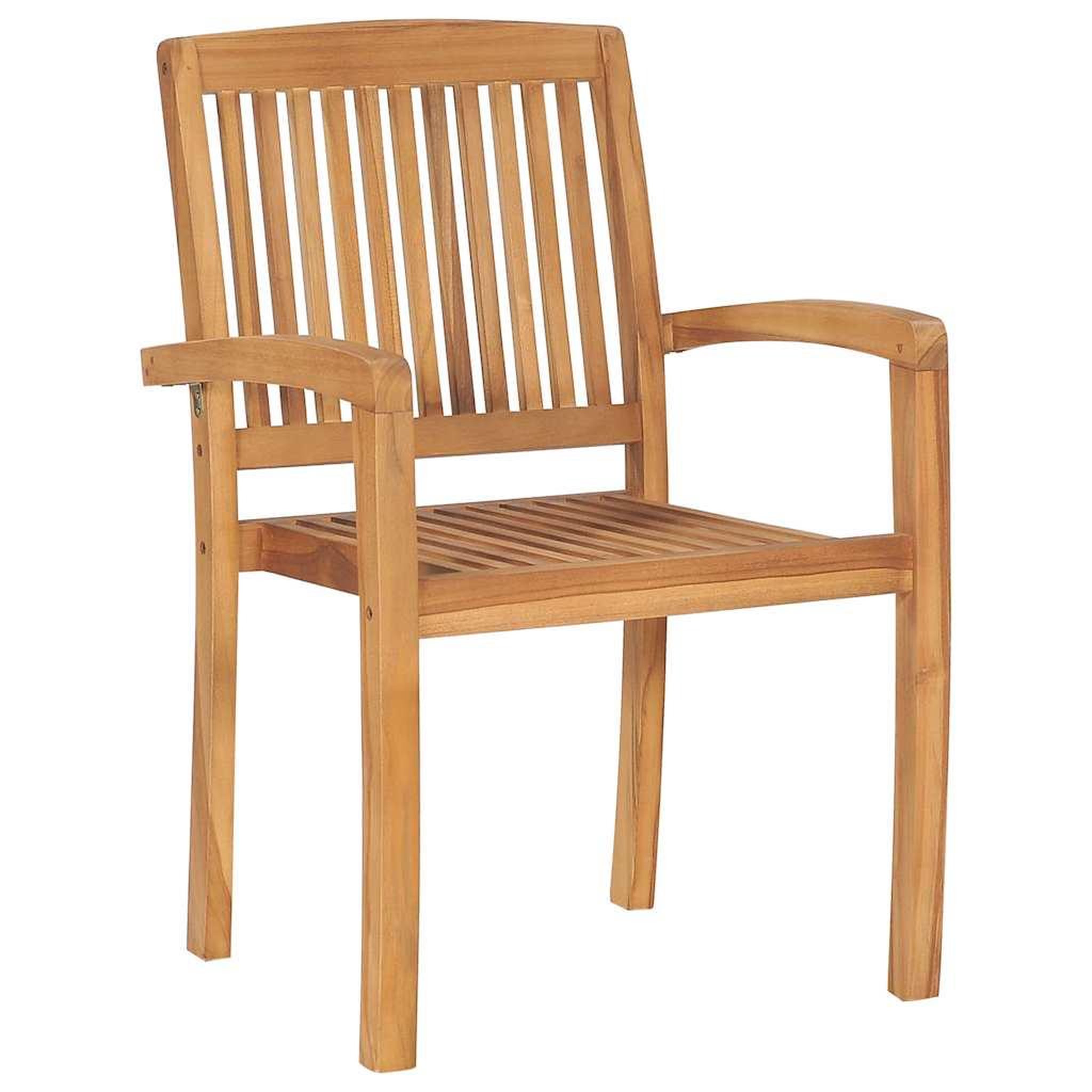 Voir la diapositive 5 : VIDAXL Chaises de jardin lot de 2 et coussins noir Bois de teck massif