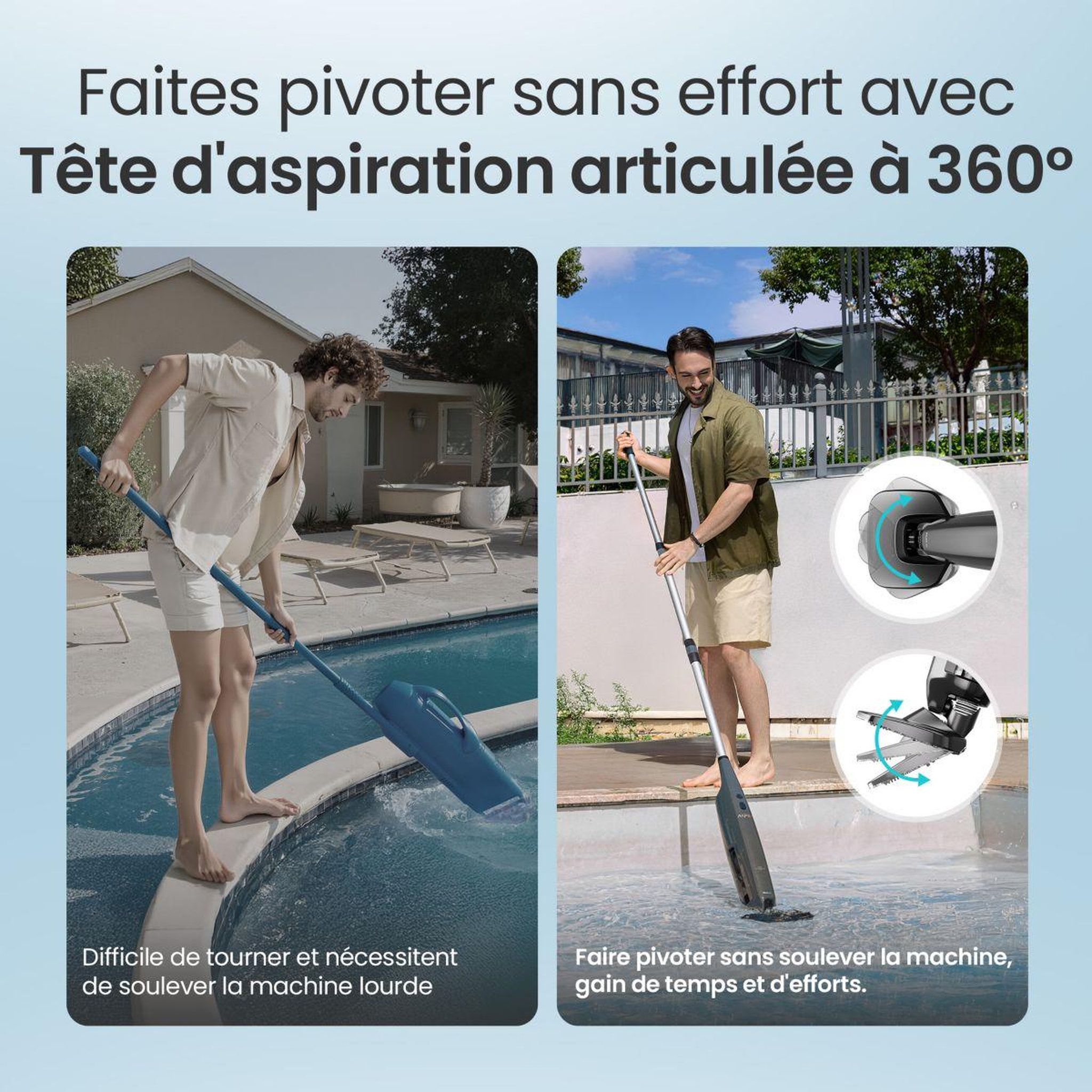 Voir la diapositive 3 : AIPER Aspirateur de piscine pilot flow x1