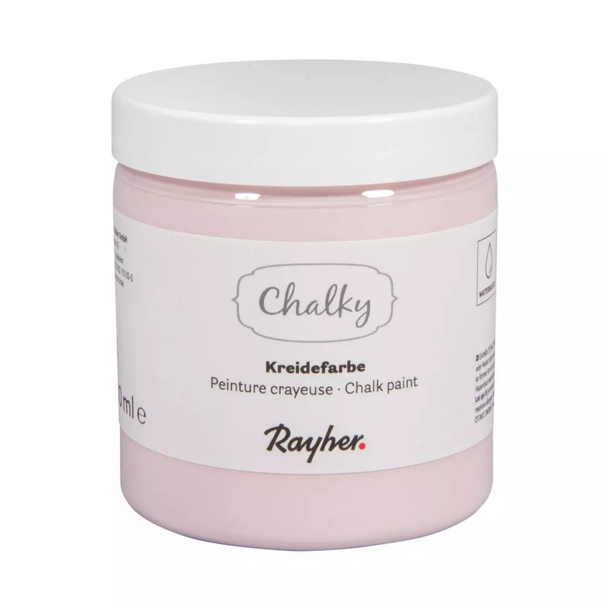 Rayher Peinture Craie Rose poudré - Chalky Finish - 230 ml