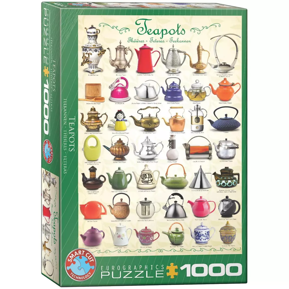 Eurographics Puzzle 1000 pièces : Théières