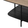 Voir la diapositive 3 : ATMOSPHERA Table basse 1 étagère en bois HODIA - Noir