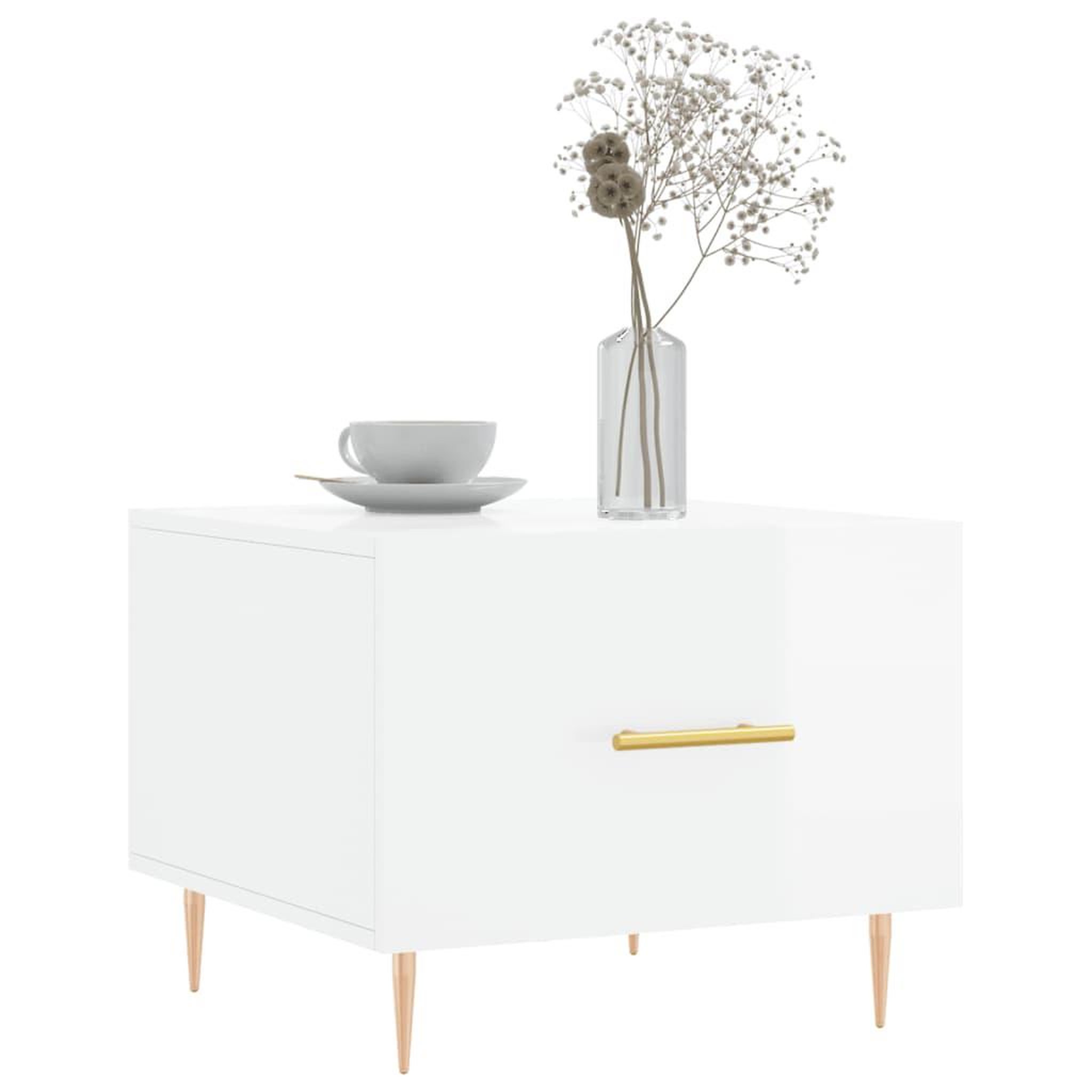Voir la diapositive 3 : VIDAXL Tables basses 2 pcs blanc brillant 50x50x40cm bois d'ingenierie