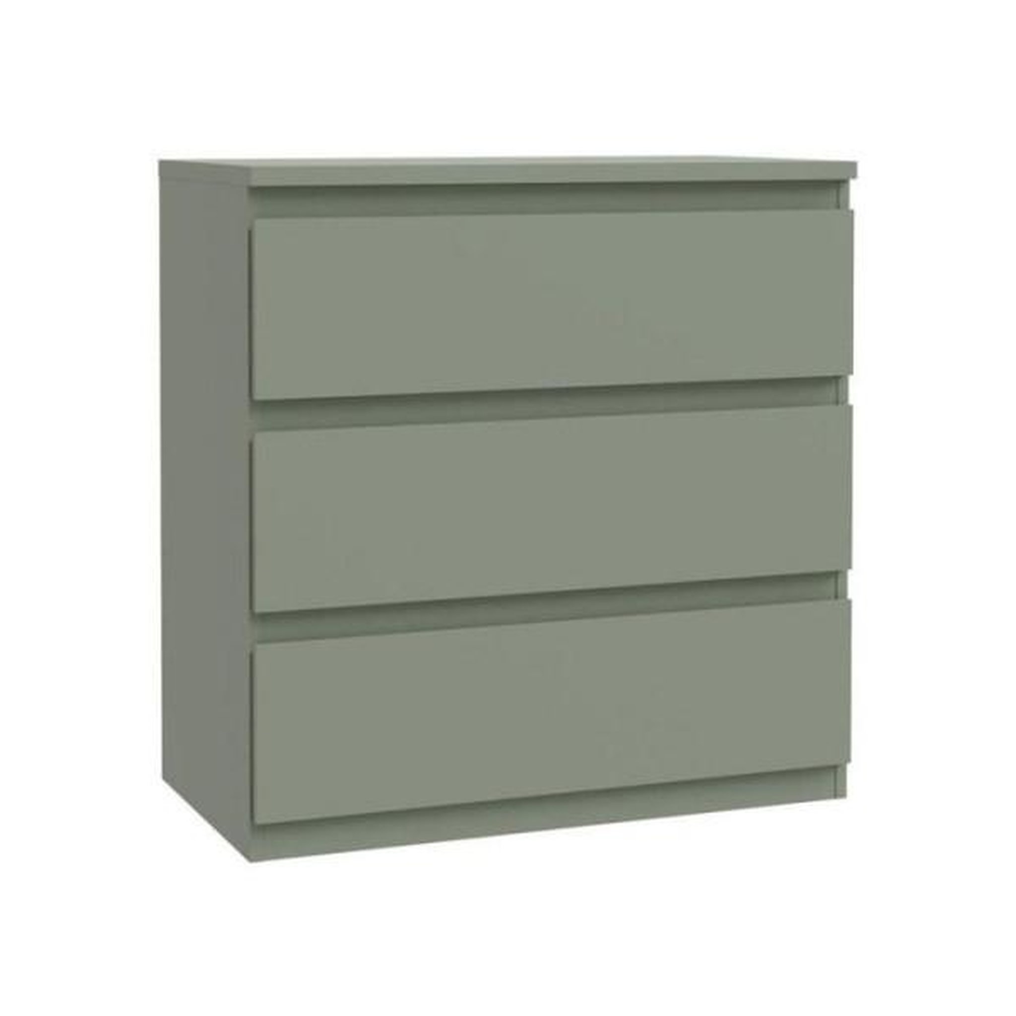 MARKET24 Commode - EDMORE - 3 tiroirs - Sauge - 77,2 x 42 x 79,8 cm