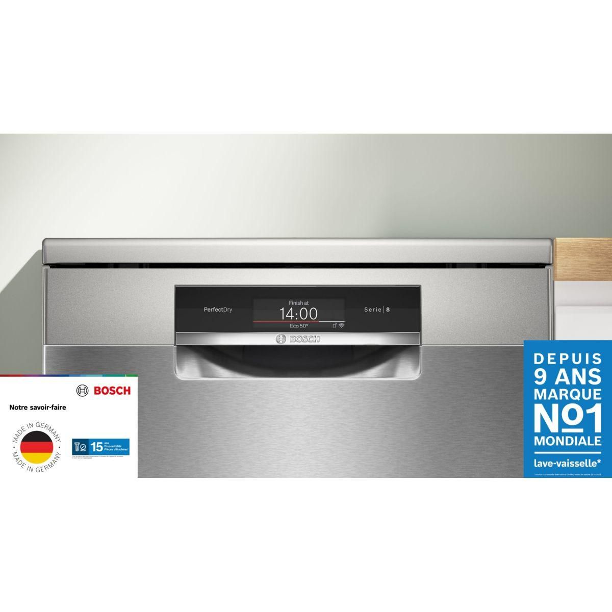 BOSCH Lave vaisselle 60 cm SMS8TCI04E, Série 8, Zeolith