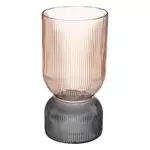 ATMOSPHERA Vase Design en Verre  Bicolore  24cm Rose