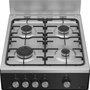 Voir la diapositive 3 : Beko Cuisinière gaz 65l 4 feux noir - FSG52010GBC