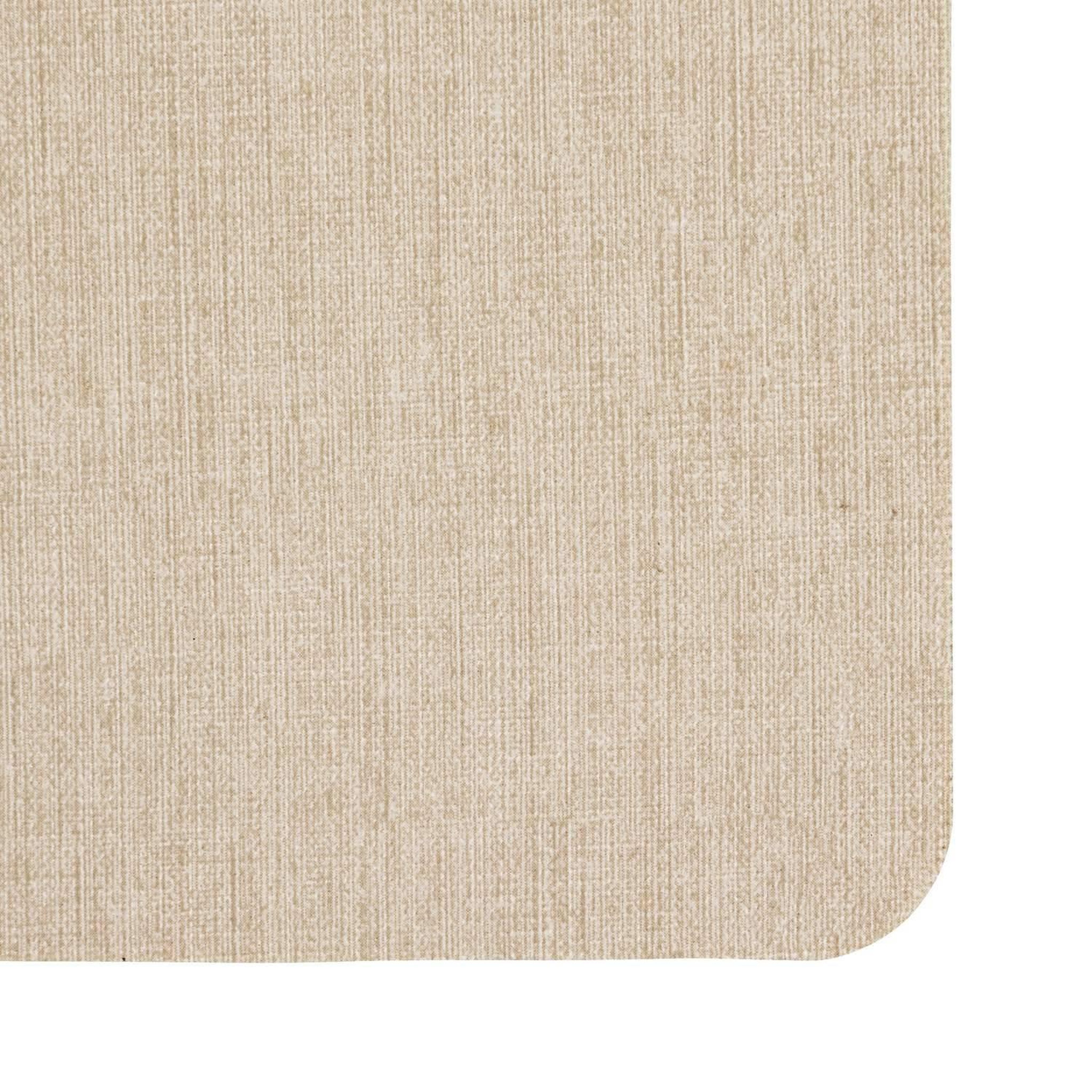 Voir la diapositive 2 : TOILINUX Lot de 6 sets de table rectangulaire lake - 45 x 30 cm - beige