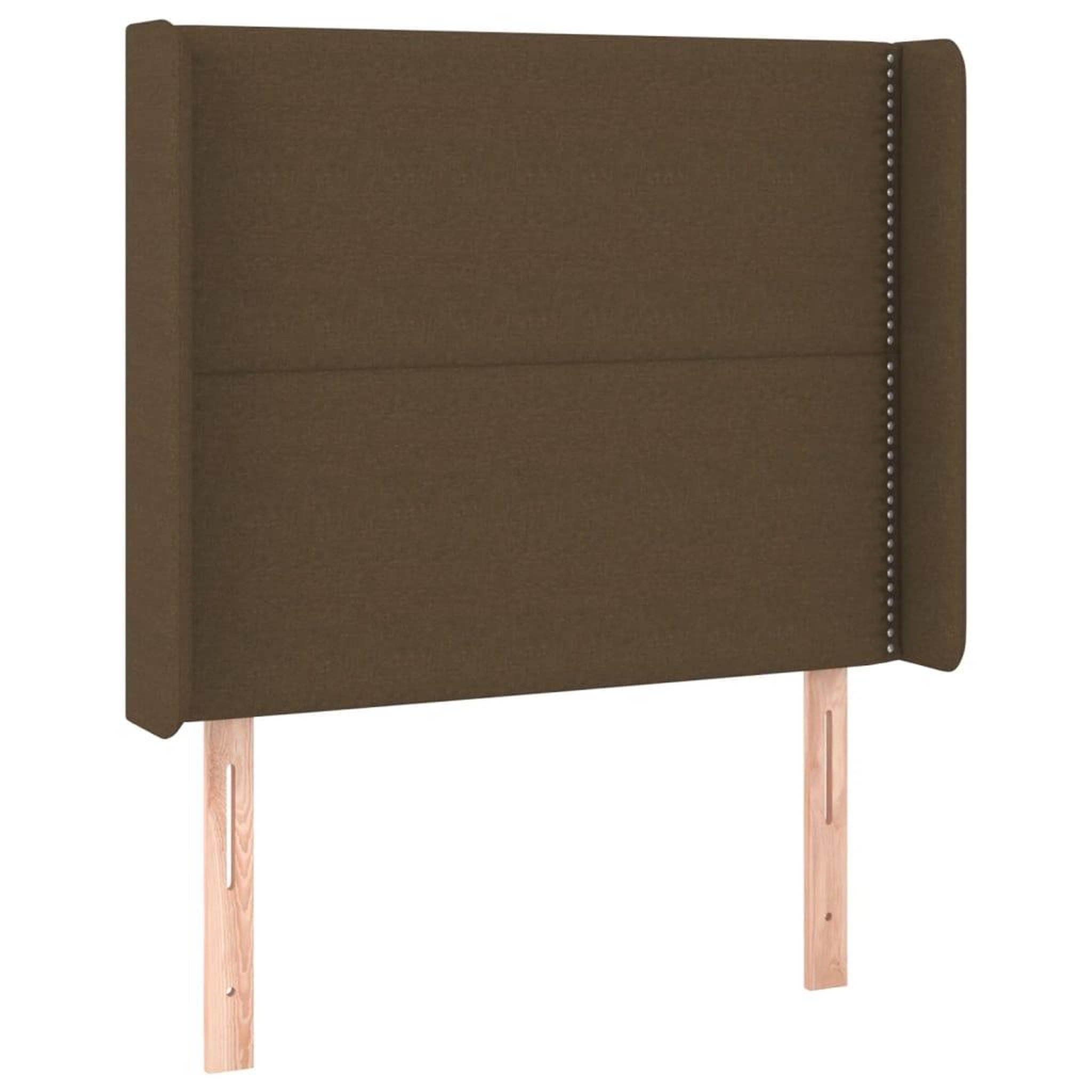 Voir la diapositive 3 : VIDAXL Tete de lit a LED Marron fonce 83x16x118/128 cm Tissu