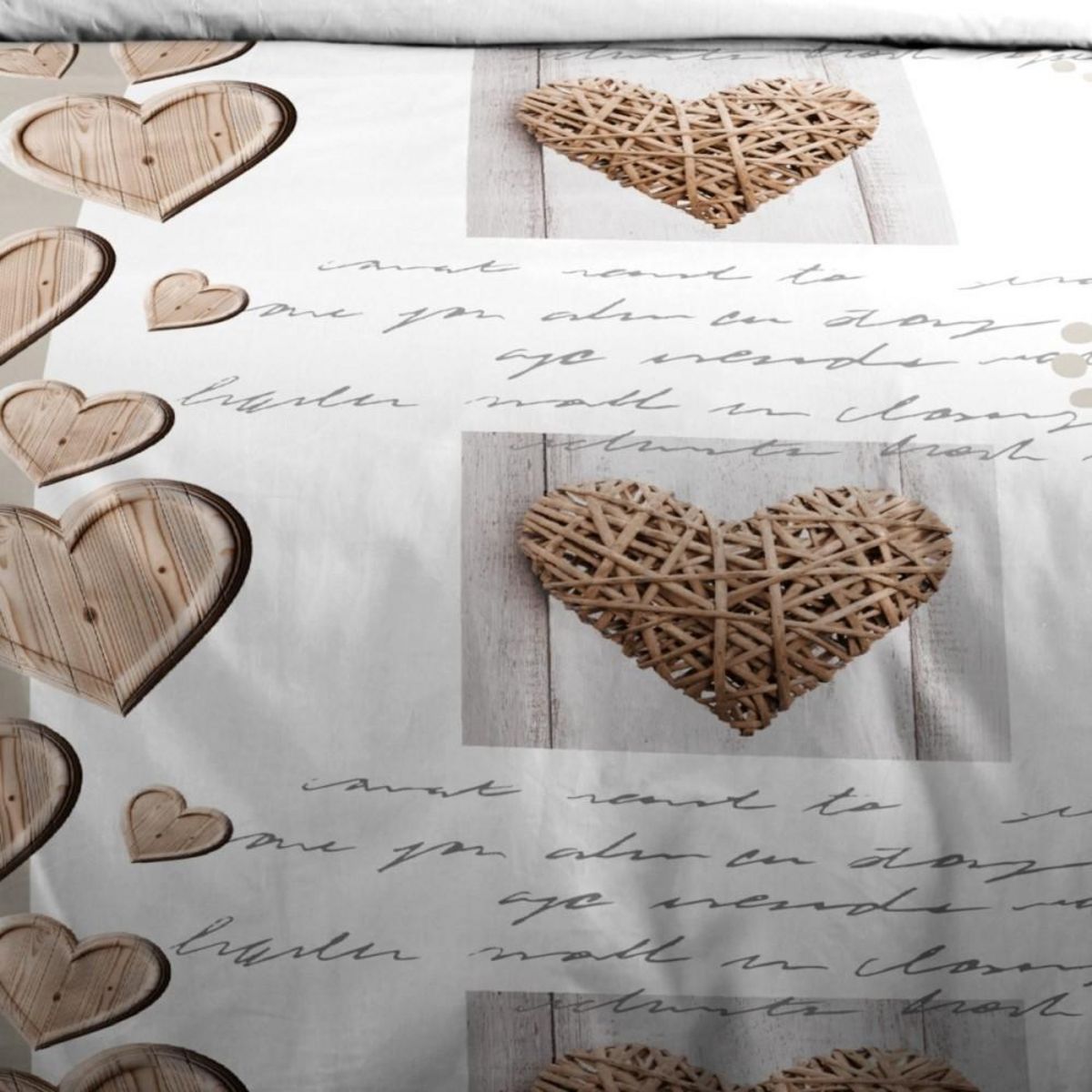 STOF Housse de couette 240x220 CHARMING + 2 taies coton 57 fils