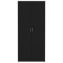 Voir la diapositive 4 : VIDAXL Armoire a chaussures Noir 80x35,5x180 cm Bois d'ingenierie