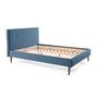 Voir la diapositive 4 : BEST MOBILIER Monet - lit - 140x190 - sommier inclus - en tissu