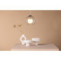 Voir la diapositive 6 : Paris Prix Lampe Suspension Design  Roche  25cm Transparent