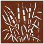 Voir la diapositive 5 : VIDAXL Decoration murale jardin 55x55 cm acier corten design d'herbe