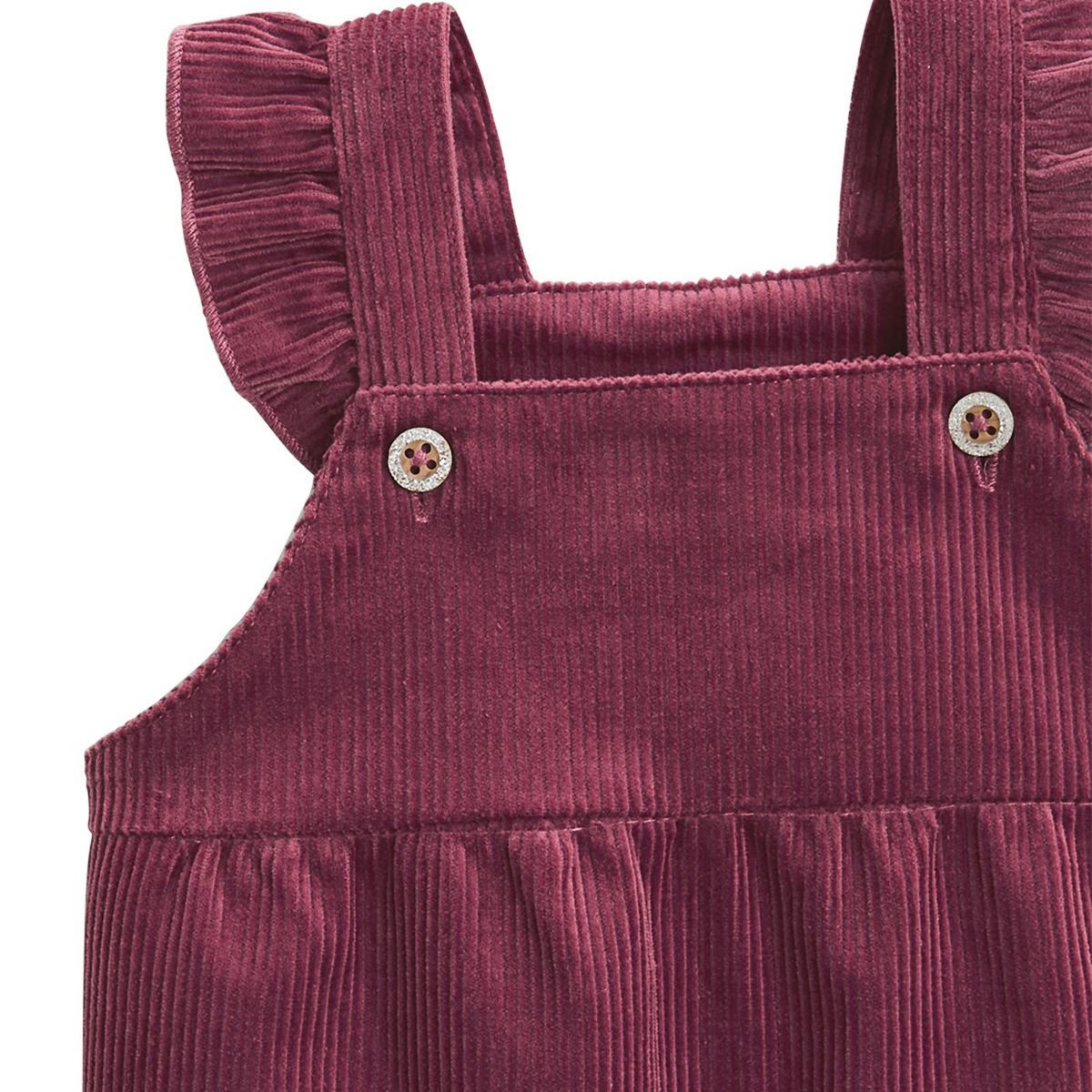 Petit Béguin Robe bébé en velours côtelé Mila