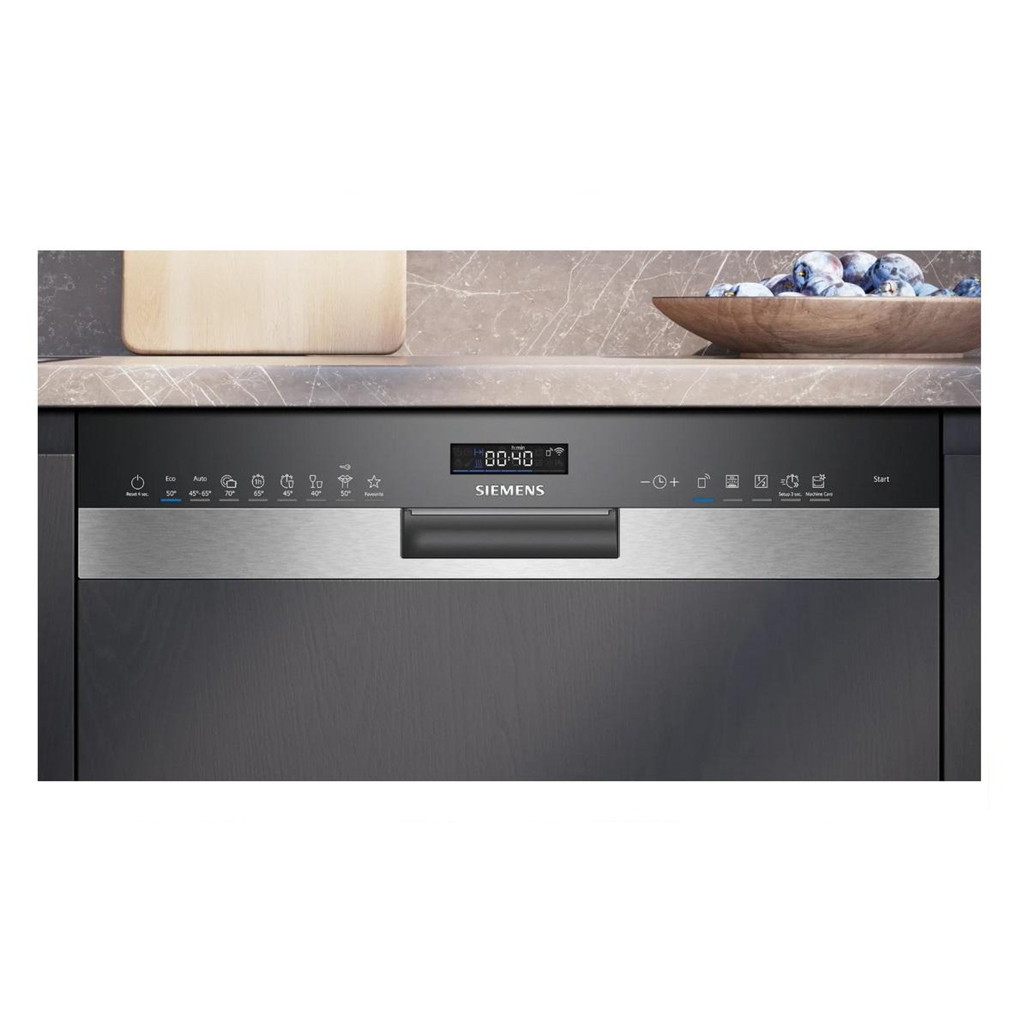Voir la diapositive 5 : Siemens Lave-vaisselle 60cm 14 couverts 42db intégrable avec bandeau inox - sn55es11ce