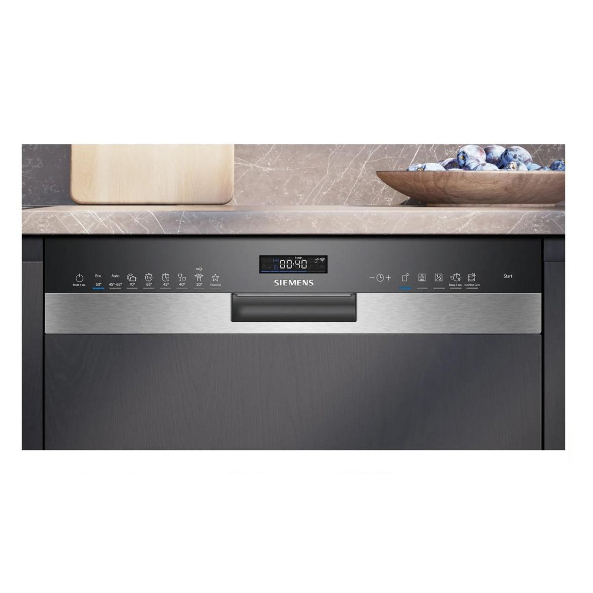 Siemens Lave-vaisselle 60cm 14 couverts 42db intégrable avec bandeau inox - SN55ES11CE