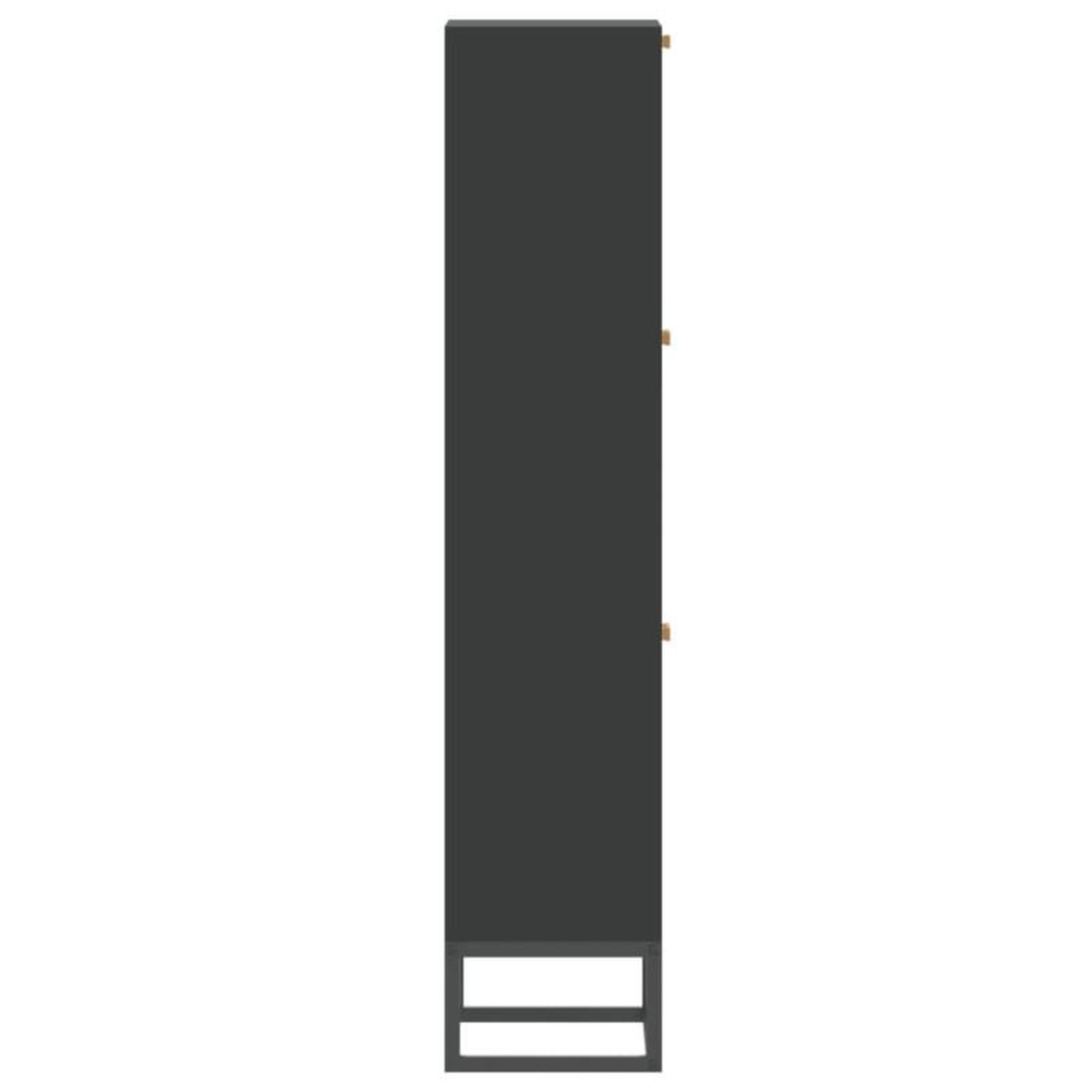 Voir la diapositive 5 : VIDAXL Armoire à chaussures noir 52x25x120 cm bois d ingénierie