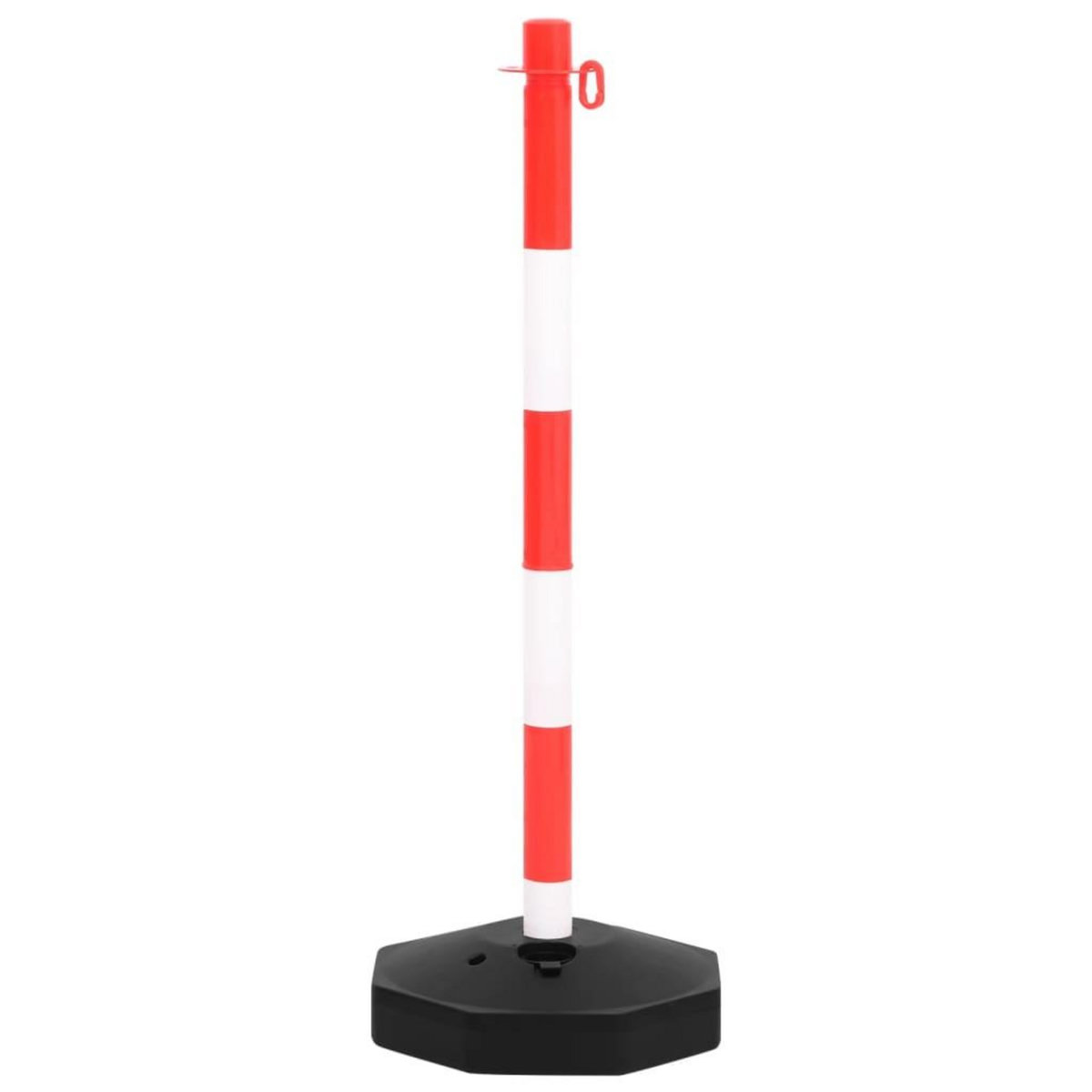 VIDAXL Ensemble de poteaux a chaîne avec chaîne en plastique 10 m