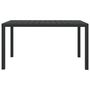 Voir la diapositive 2 : VIDAXL Table de jardin noir 150 x 90 x 74 cm Aluminium et WPC