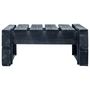 Voir la diapositive 4 : VIDAXL Pouf palette de jardin noir bois de pin impregne