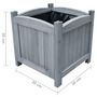 Voir la diapositive 5 : VIDAXL Lits sureleves de jardin 2 pcs 30x30x30 cm Bois de sapin massif