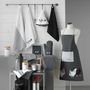 Voir la diapositive 2 : Douceur d'Intérieur Lot de 2 torchons de cuisine Poulette - Gris