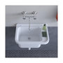 Voir la diapositive 2 : INTEC Lavabo Mural en Résine Blanc 50 x 32 cm Vasque Suspendue Anti-chocs - Evier Lave-Mains Salle de Bain WC Garage Buanderie