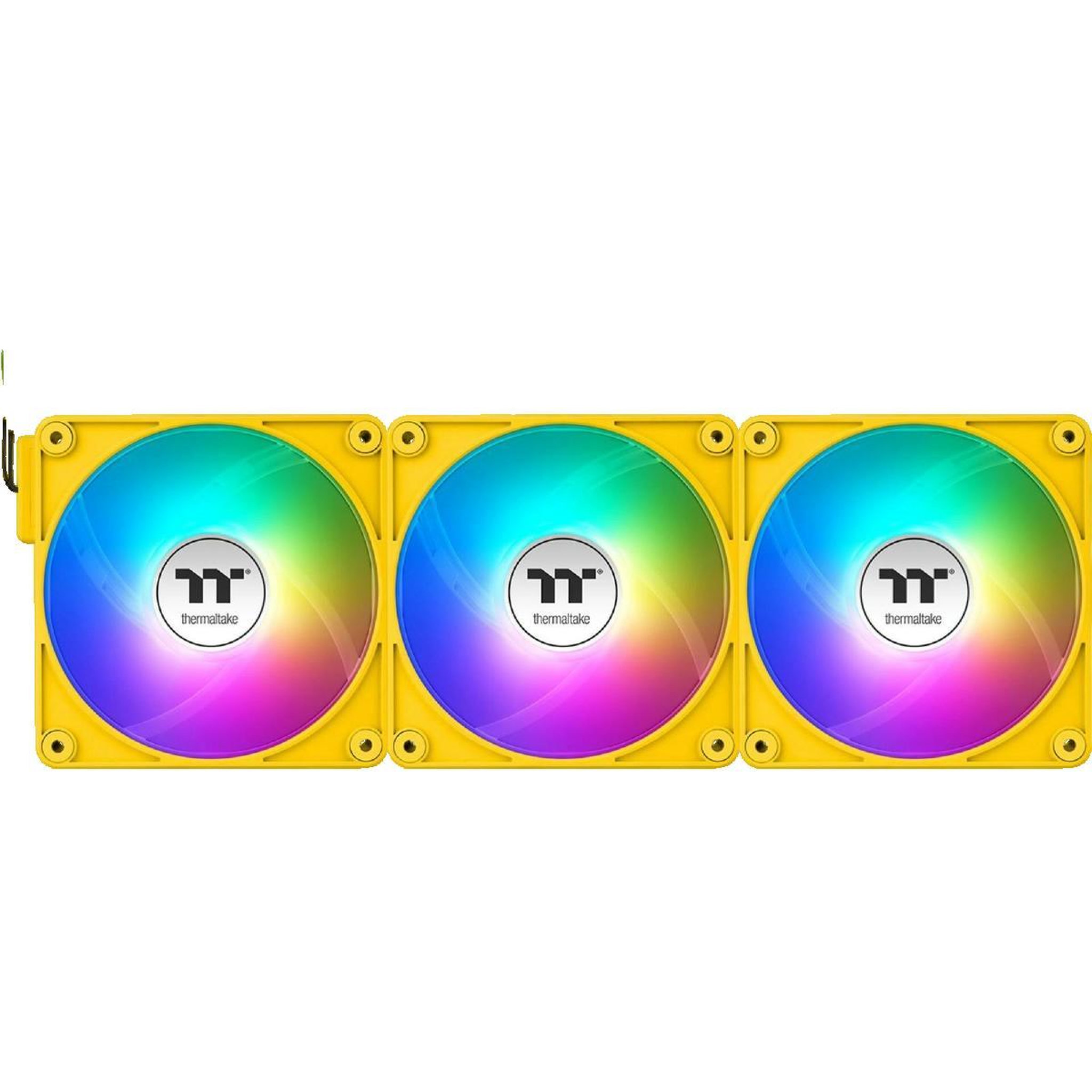 Voir la diapositive 3 : Thermaltake Ventilateur Thermaltake CT120 EX Reverse ARGB Sync Jaune