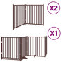 Voir la diapositive 2 : VIDAXL Barriere pour chien porte pliable 8 panneaux bois de peuplier