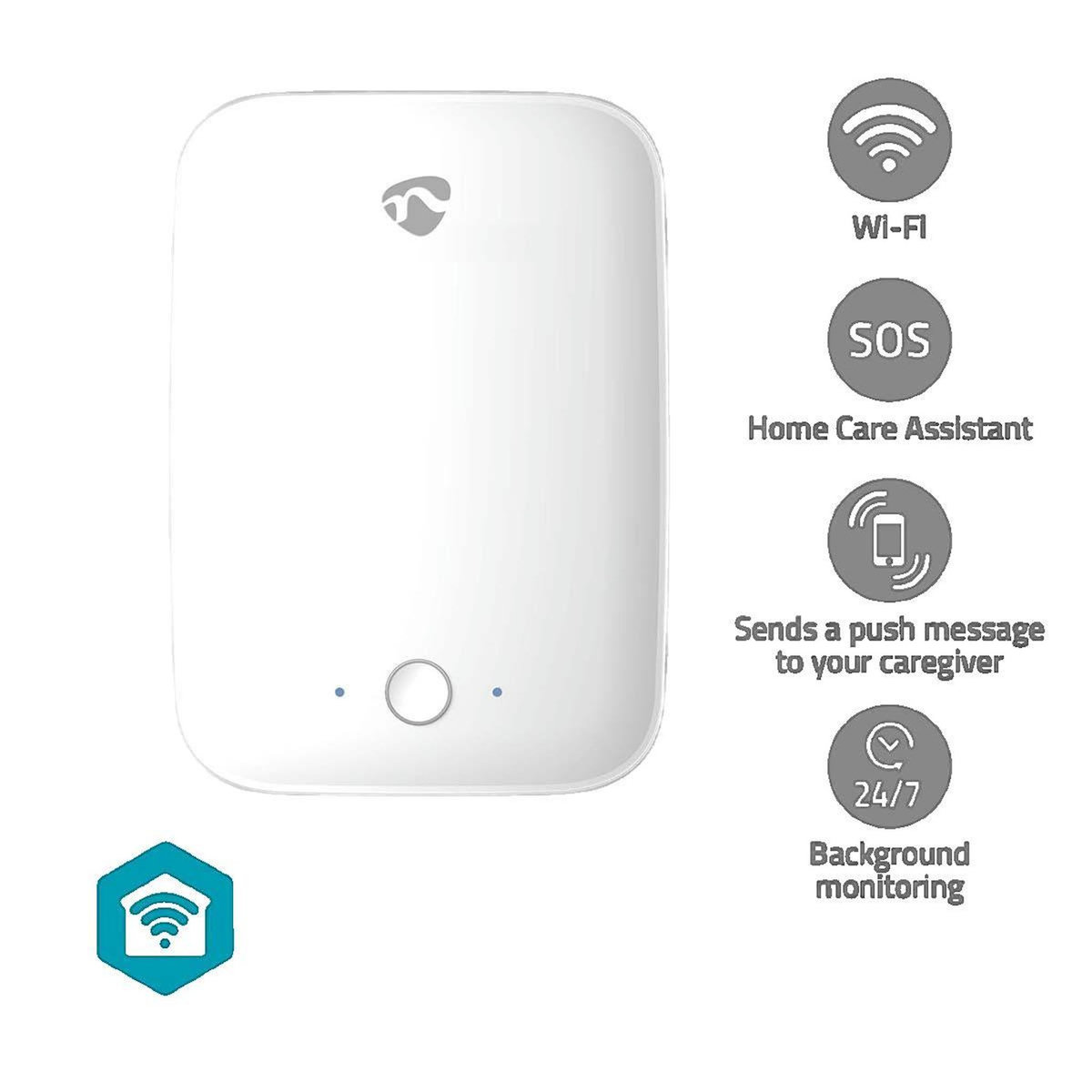 NEDIS Détecteur de chute Nedis sans contact blanc