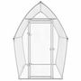 Voir la diapositive 5 : VIDAXL Cage pour poules argente 200x105x182 cm acier galvanise