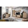 Voir la diapositive 4 : Paris Prix Buffet 4 Portes Design  Liam  160cm Naturel & Noir