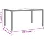 Voir la diapositive 6 : VIDAXL Table de jardin plateau en verre Resine tressee verre trempe