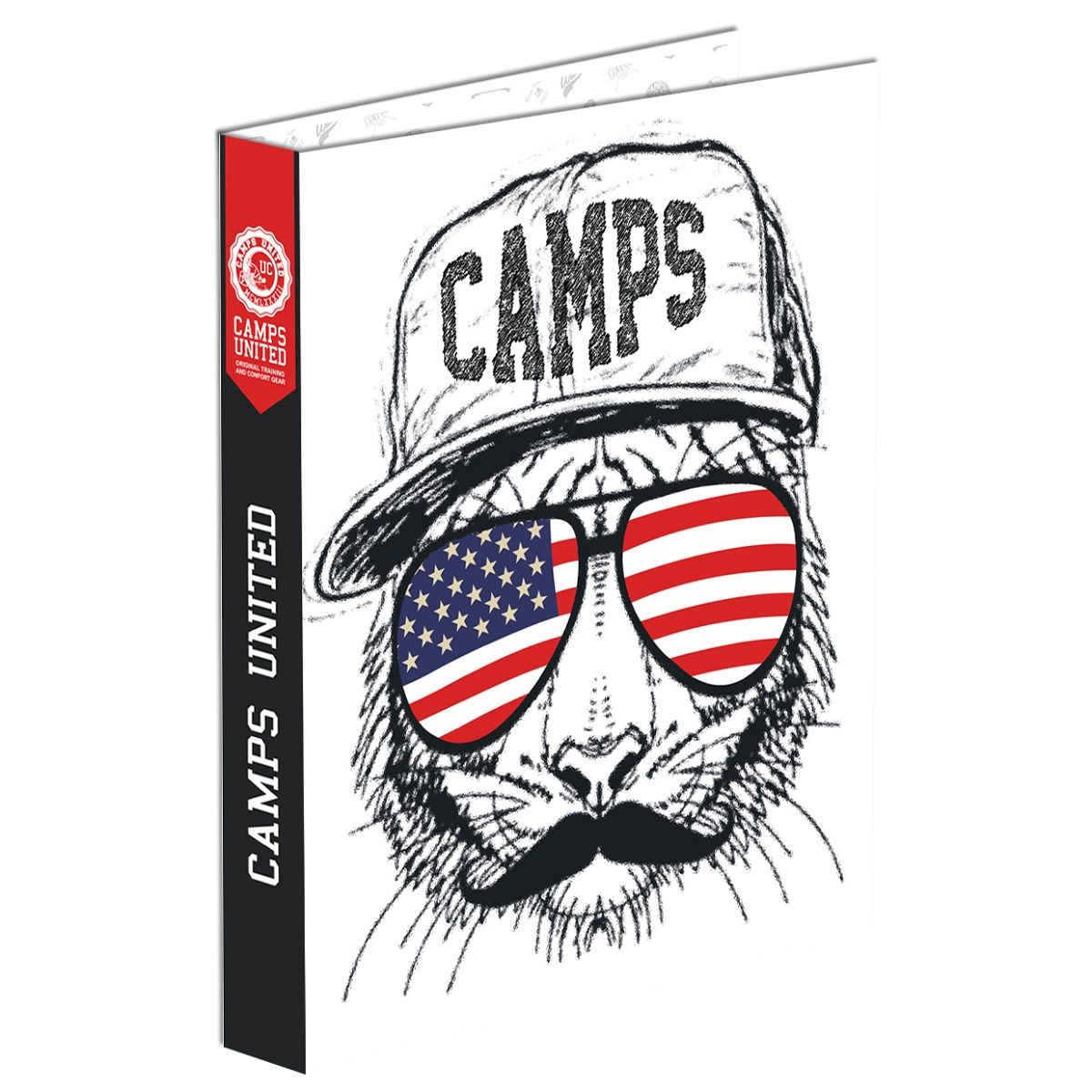 Classeur A4 cartonné dos 40mm 4 anneaux Camps Star