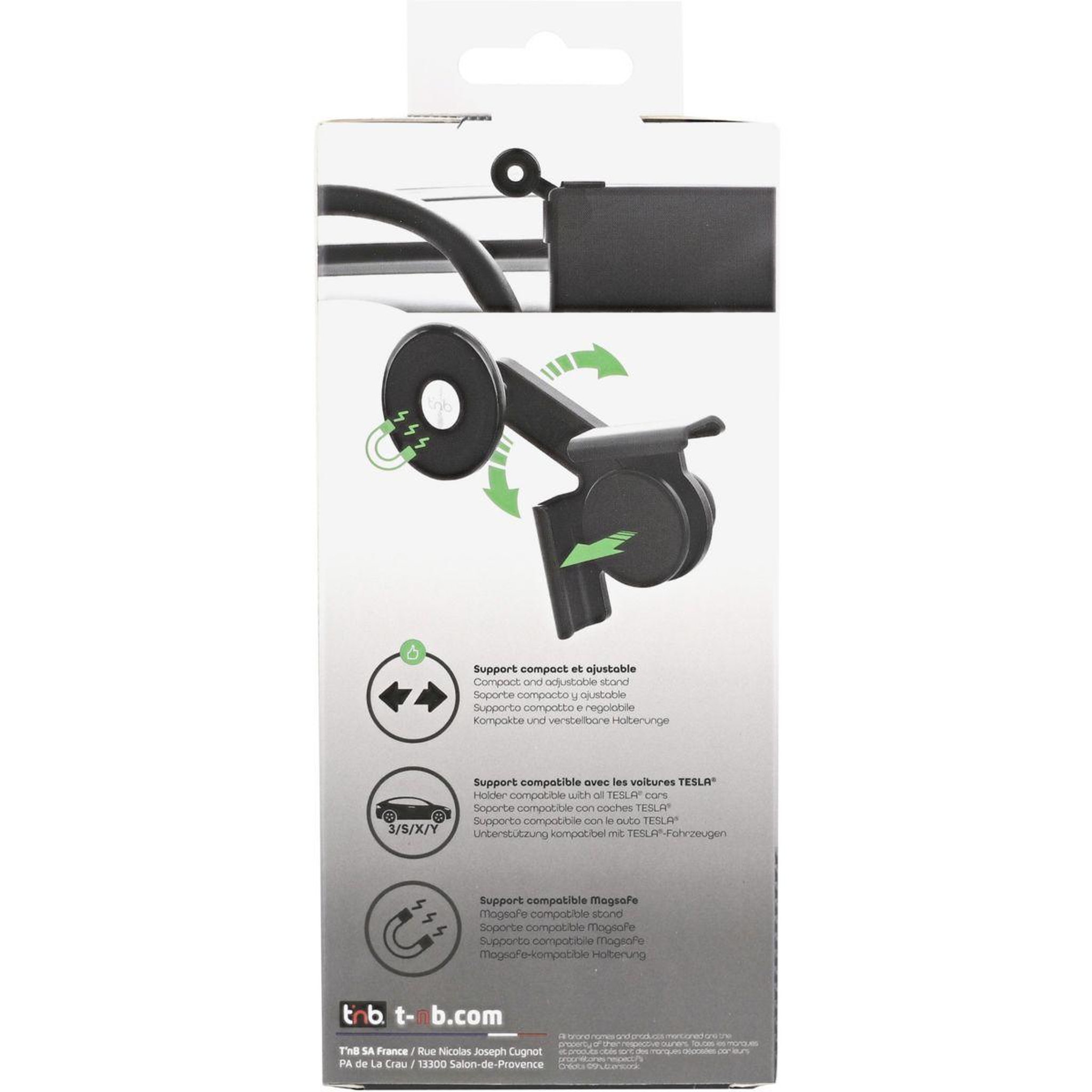 Voir la diapositive 5 : TNB Support smartphone pour TESLA noir