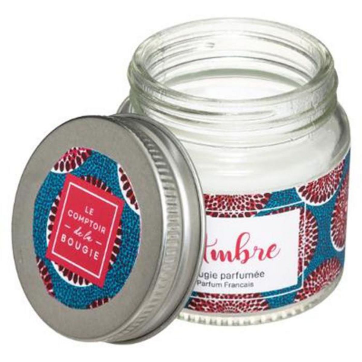 COMPTOIR DE LA BOUGIE Bougie Parfumée en Verre  Bocal  65g Ambre