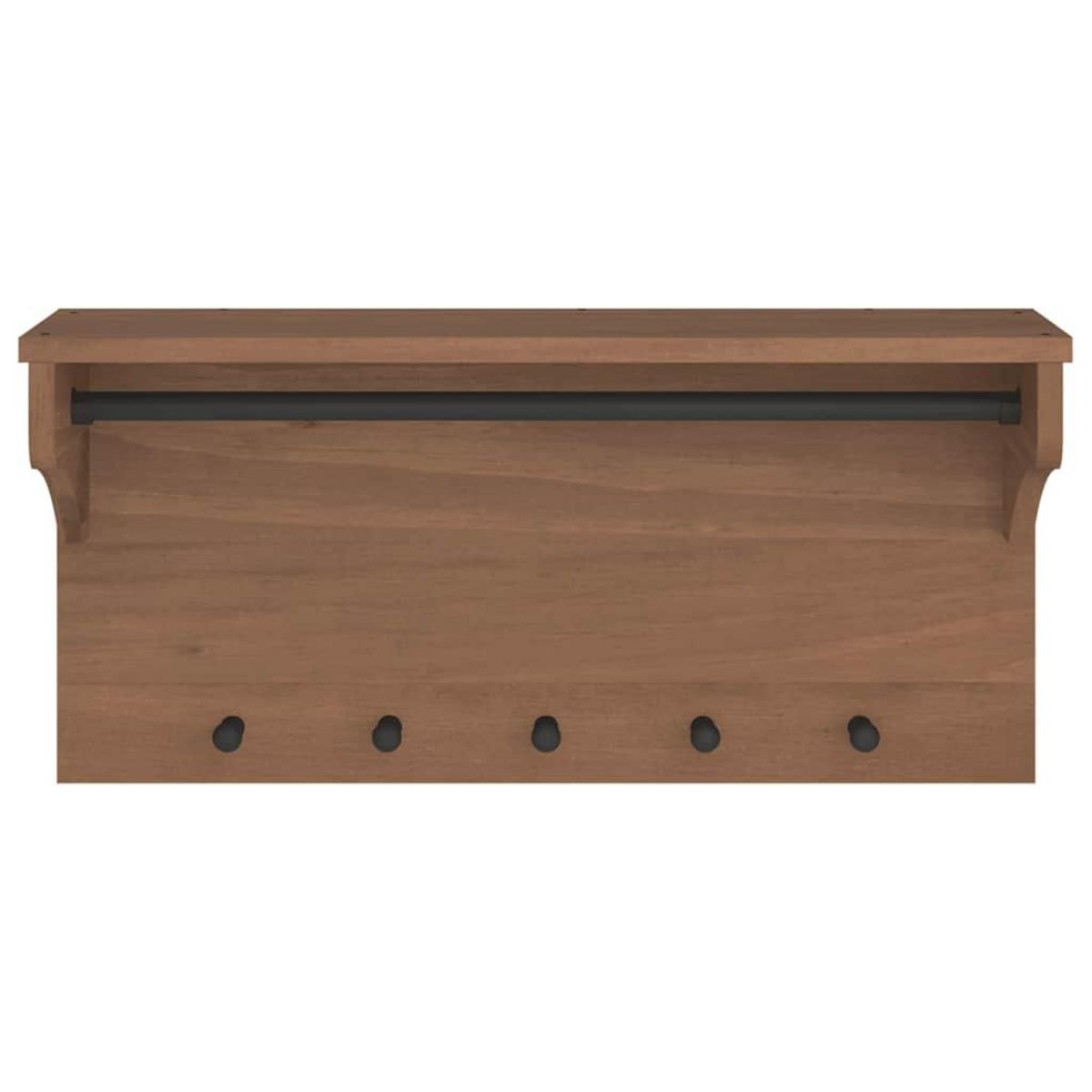VIDAXL Porte-manteau mural SANDNES 87x30x42 cm bois massif pin