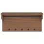 Voir la diapositive 5 : VIDAXL Porte-manteau mural SANDNES 87x30x42 cm bois massif pin