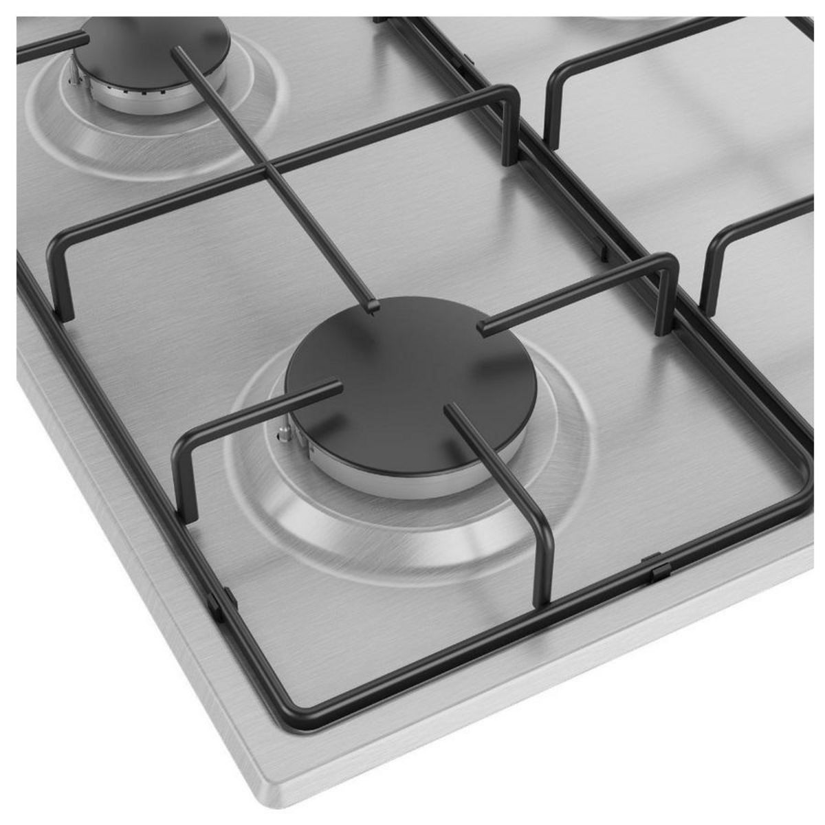 Beko Table de cuisson gaz 60cm 4 feux inox - HIGG64123SX