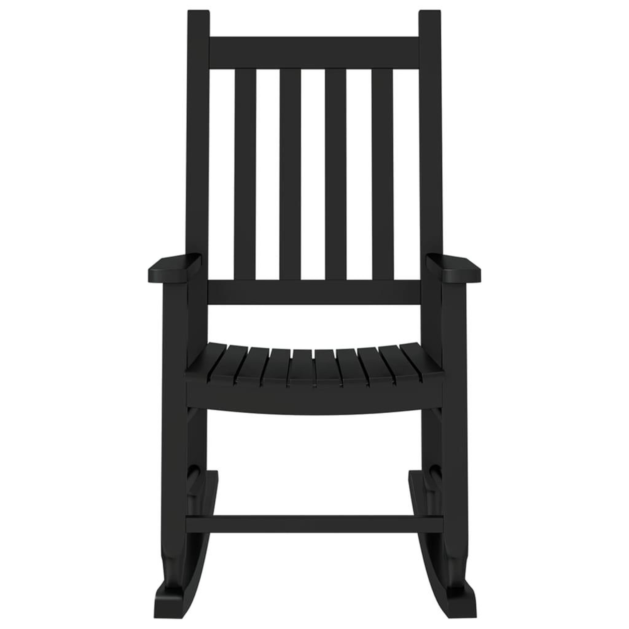 Voir la diapositive 4 : VIDAXL Chaise a bascule enfants noir bois de peuplier massif