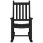 Voir la diapositive 4 : VIDAXL Chaise a bascule enfants noir bois de peuplier massif
