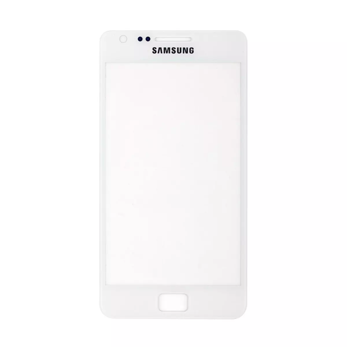 Samsung Vitre écran de façade blanche + adhésif pour Samsung Galaxy S2 I9100