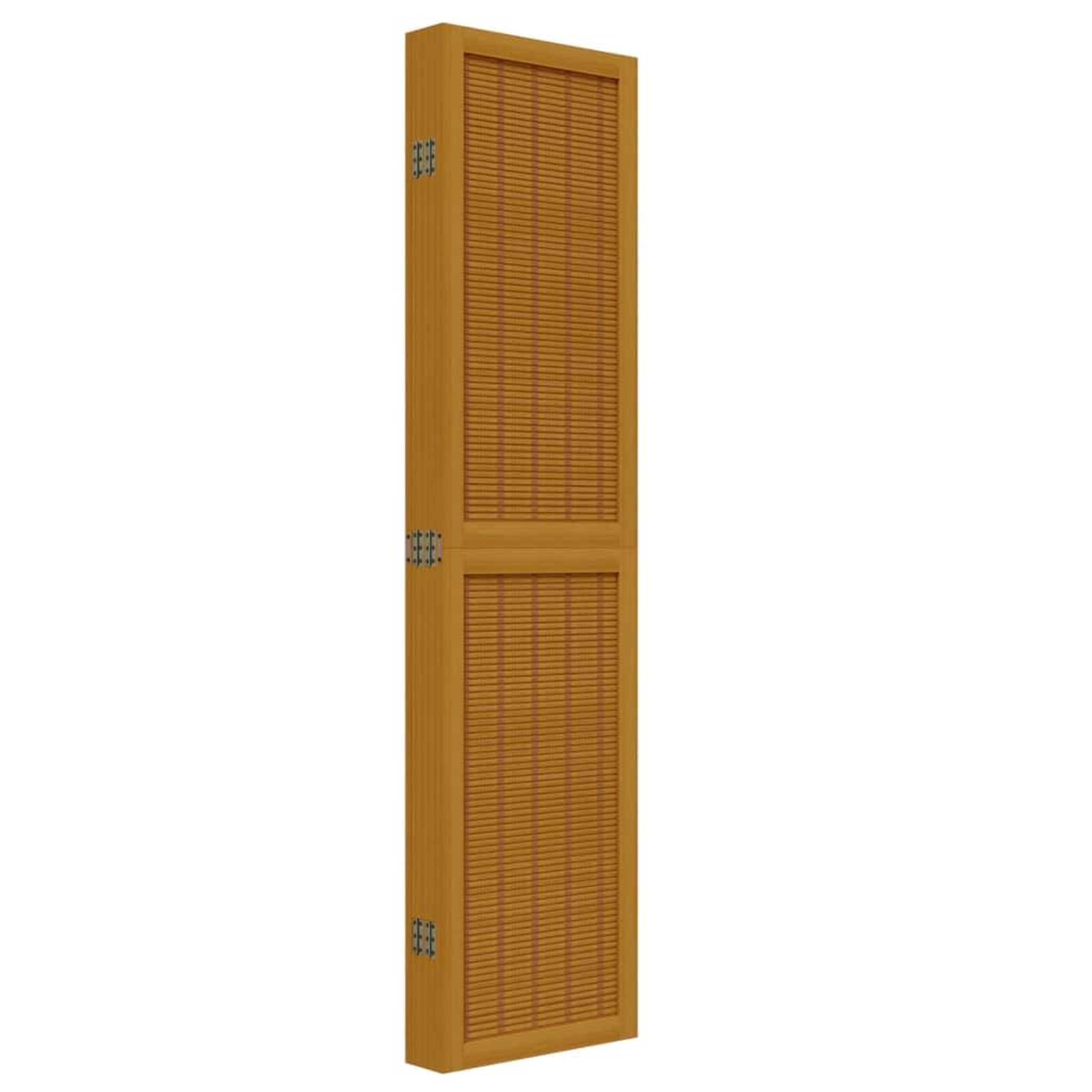 Voir la diapositive 5 : VIDAXL Cloison de separation 6 panneaux marron bois paulownia massif