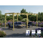 Voir la diapositive 1 : JARDIDECO Pergola massive en bois Le Havre 510 x 300 cm - Maderland