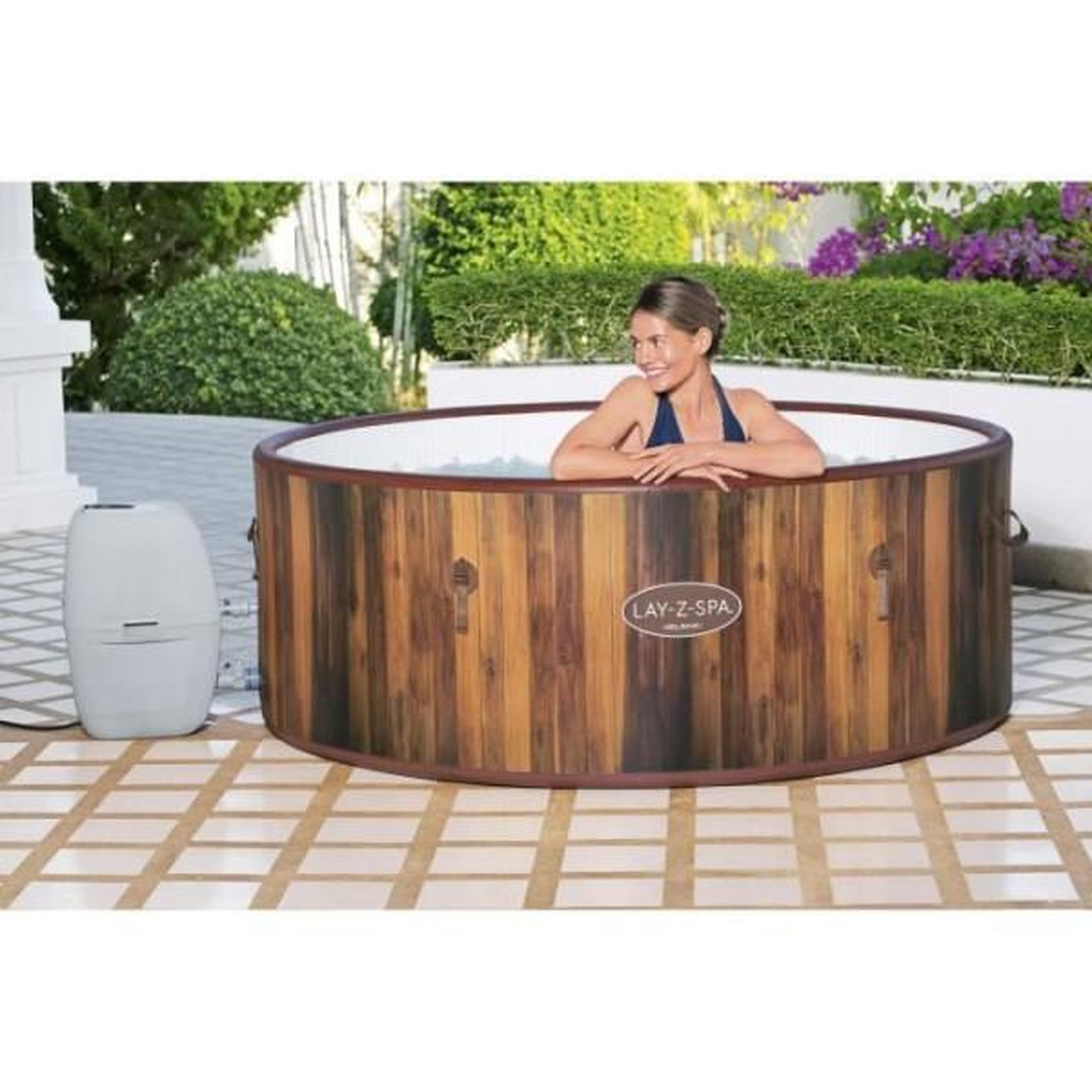 Voir la diapositive 2 : BESTWAY BESTWAY Spa gonflable rond Lay-Z-Spa Helsinki Airjet™ 5 - 7 personnes Wifi