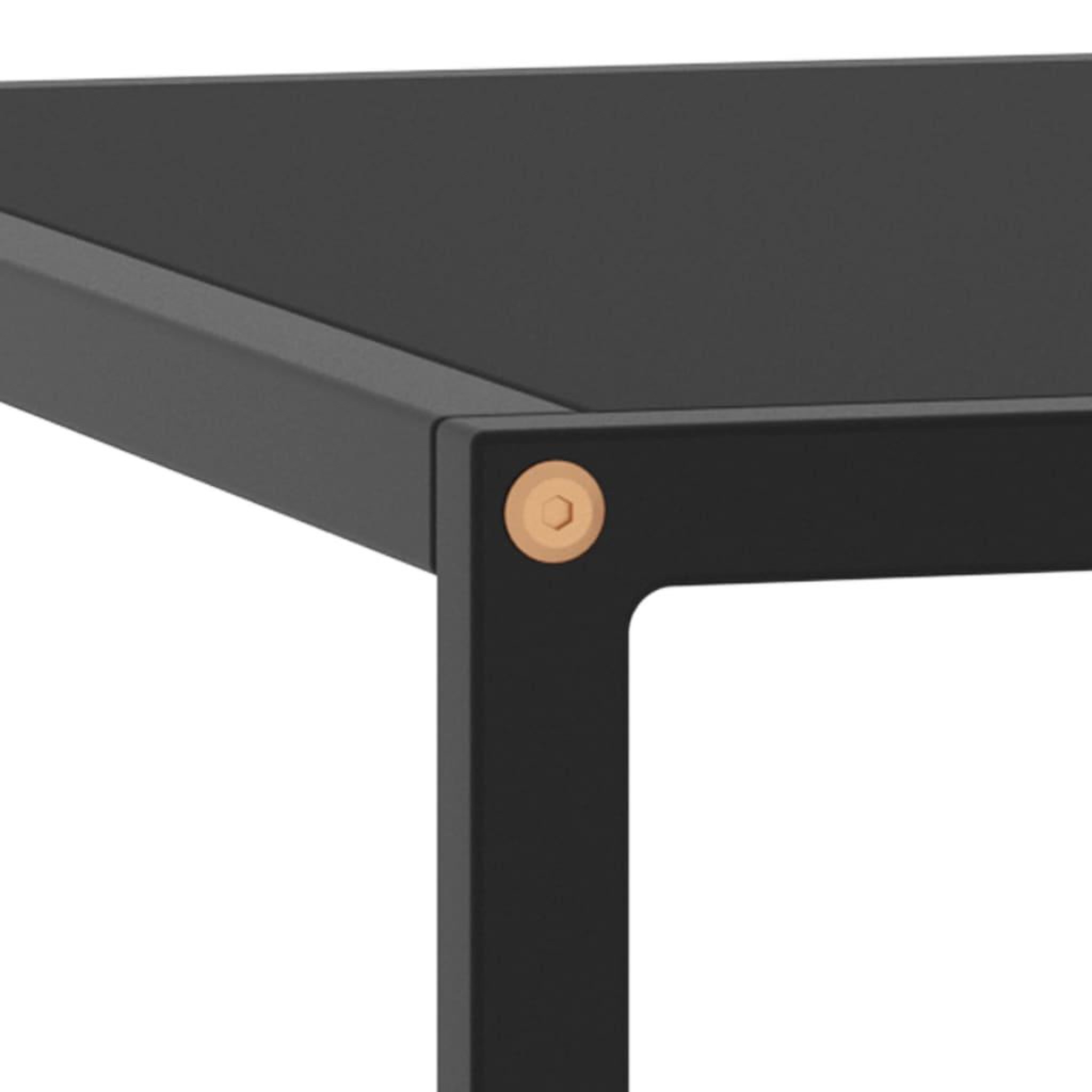 Voir la diapositive 4 : VIDAXL Table basse Noir avec verre noir 80x80x35 cm