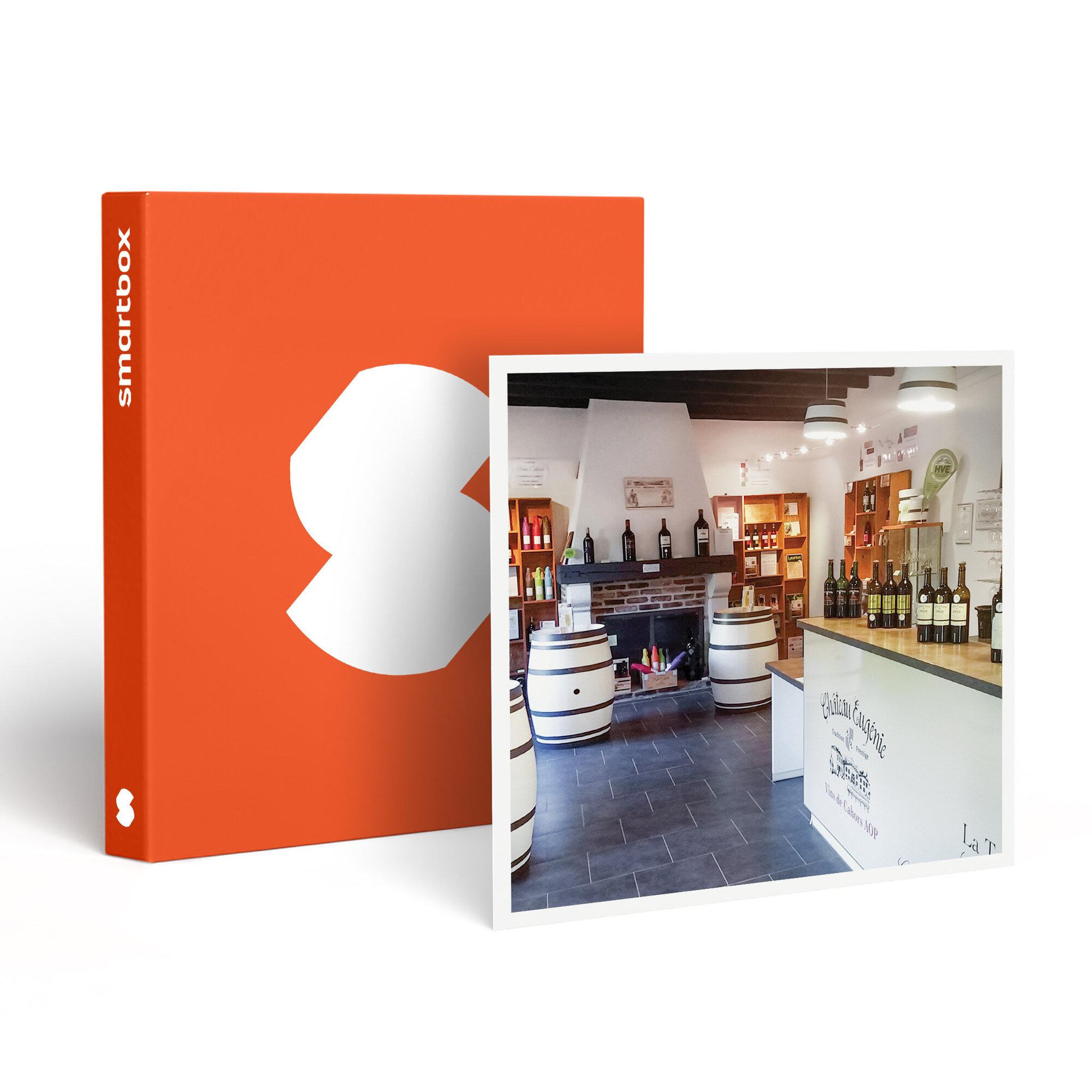 Smartbox Atelier d'initiation à l'œnologie de 2h avec 2 bouteilles de vin, carnet en liège et kit dégustation - coffret cadeau gastronomie